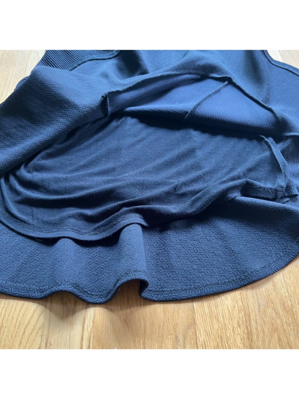 Anthropologie HD In Paris Size 2 Black Marcelline Textured Flounce Sheath Dress - Picture 5 of 16